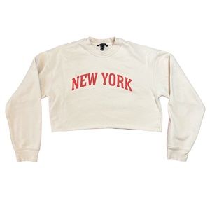 New York Crop Sweatshirt